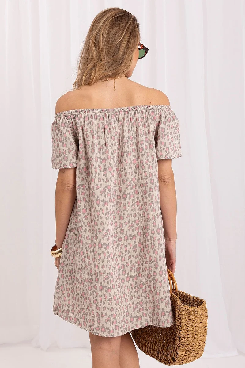 Robe d'été épaule dénudée casual