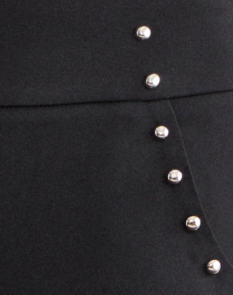 Pantalon Andota à clous, noir sur mesure