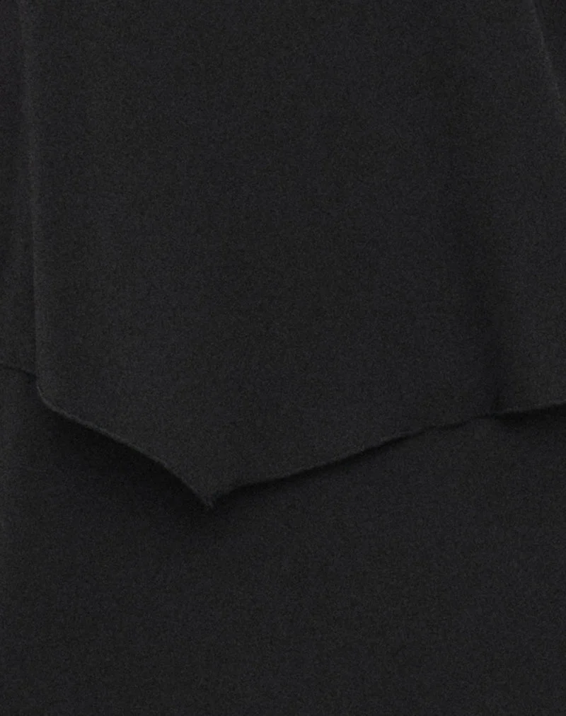 Mini-robe Milaya en mousseline noire