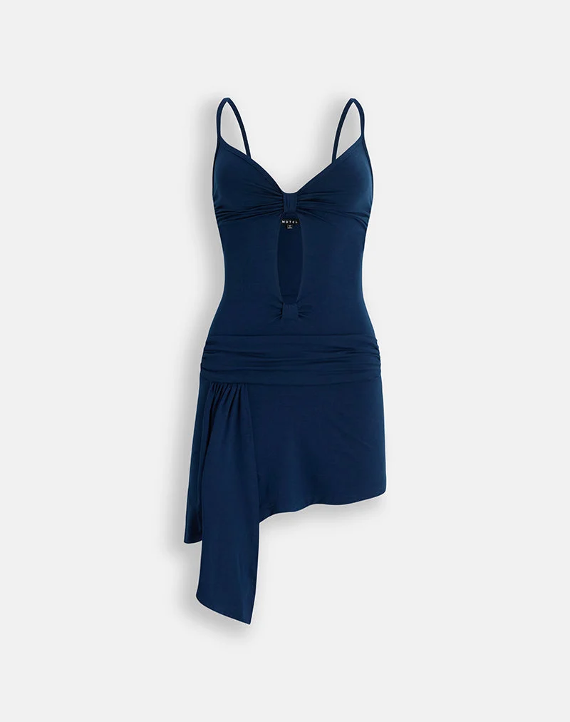 Mini-robe Ginny bleu marine