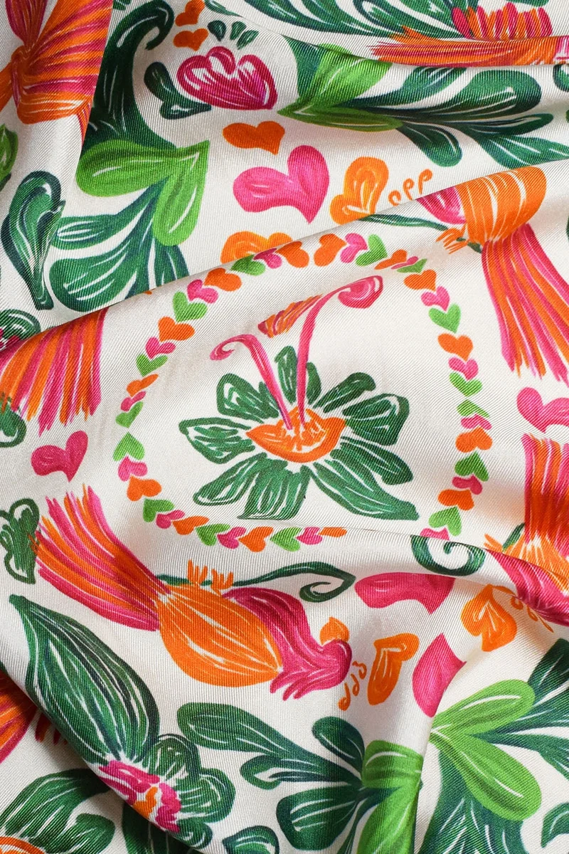 Foulard en soie Copacabana