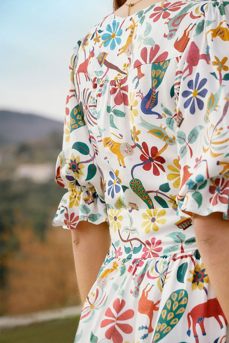 Robe Bohème imprimé Jaipur