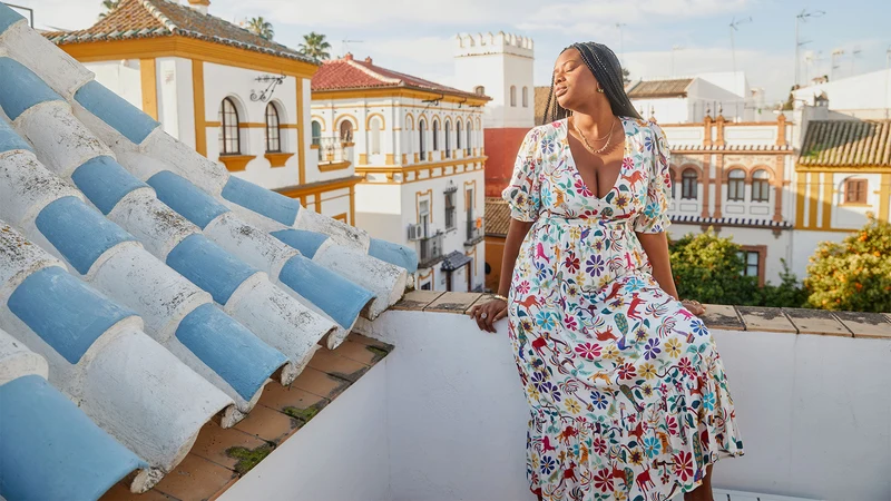 Robe Bohème imprimé Jaipur