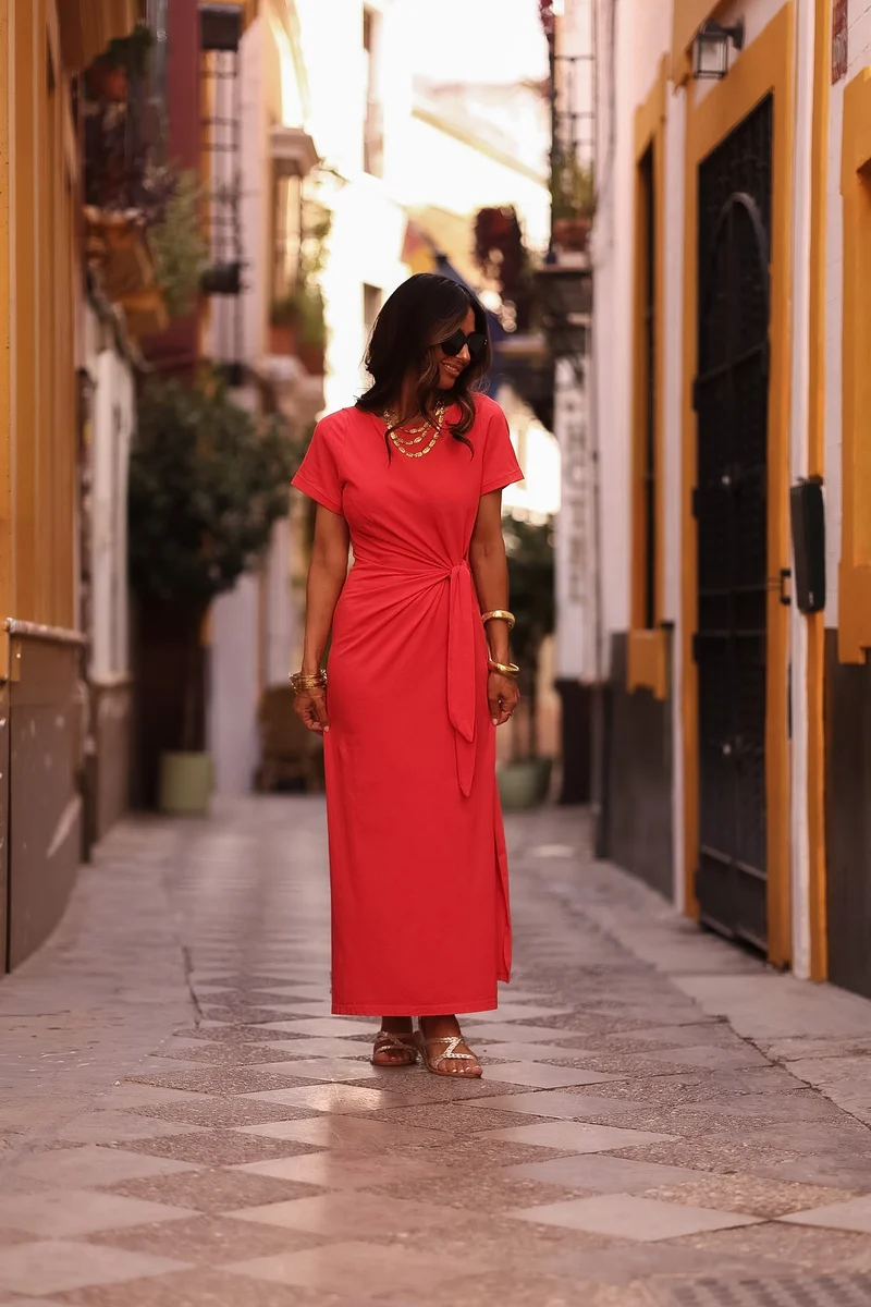 Robe Cléo rouge