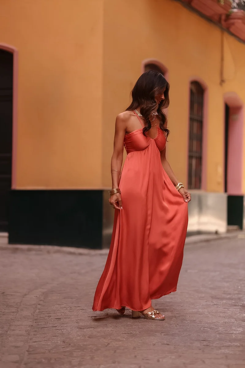 Robe Zélia terracotta