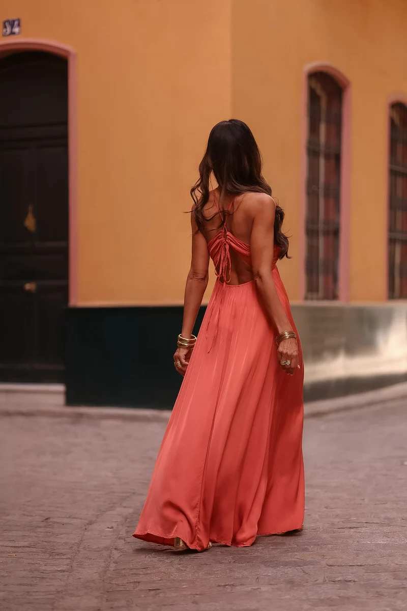 Robe Zélia terracotta