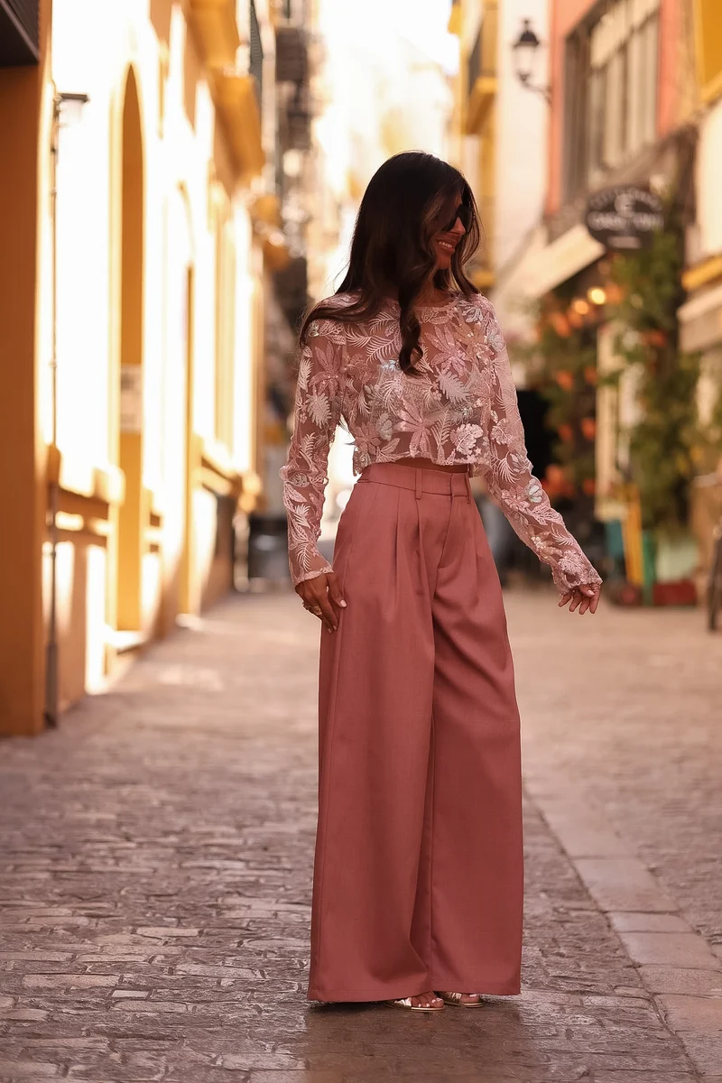 Pantalon Rafael rose