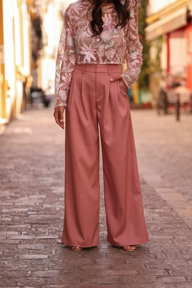 Pantalon Rafael rose