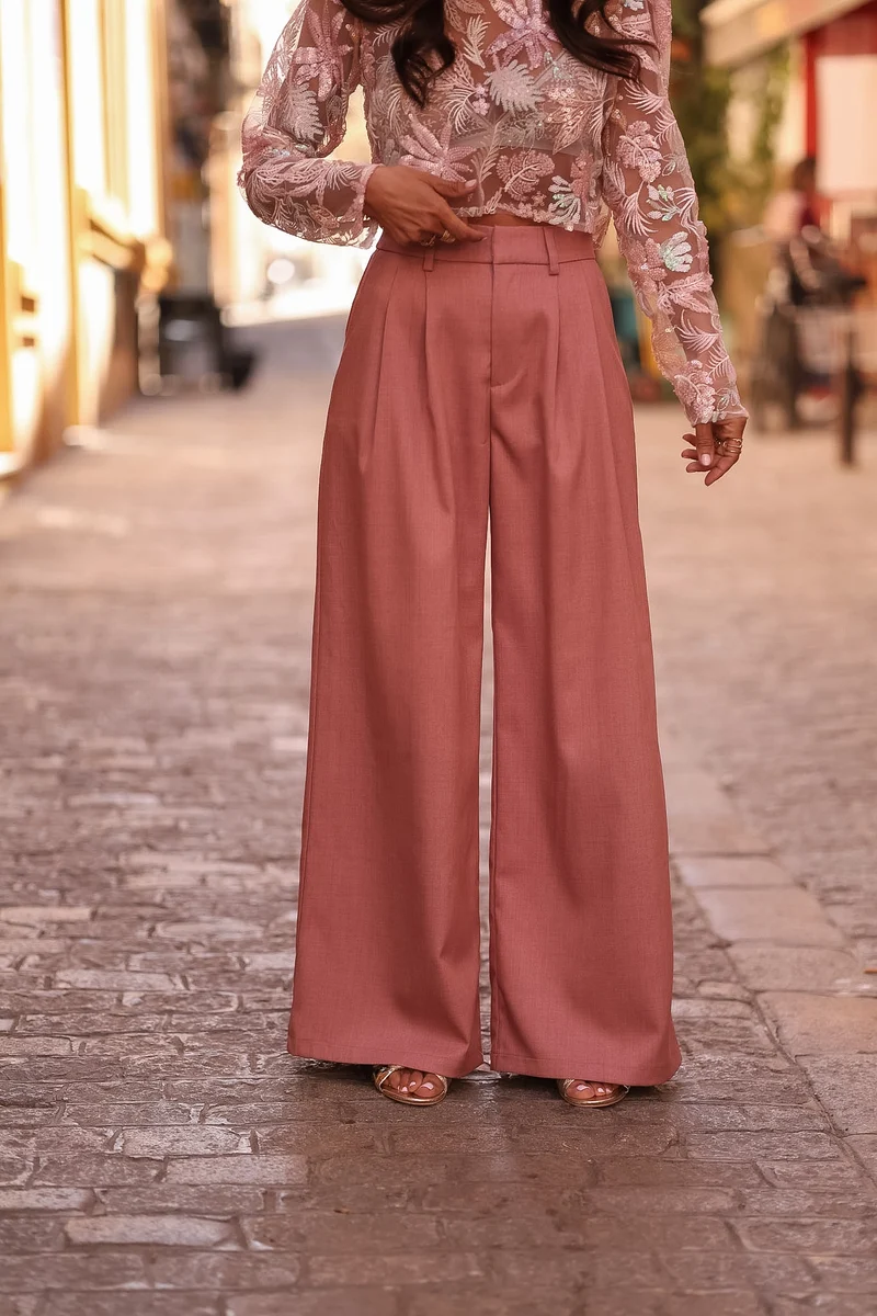 Pantalon Rafael rose