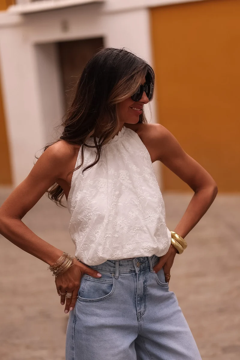 Top Willa blanc
