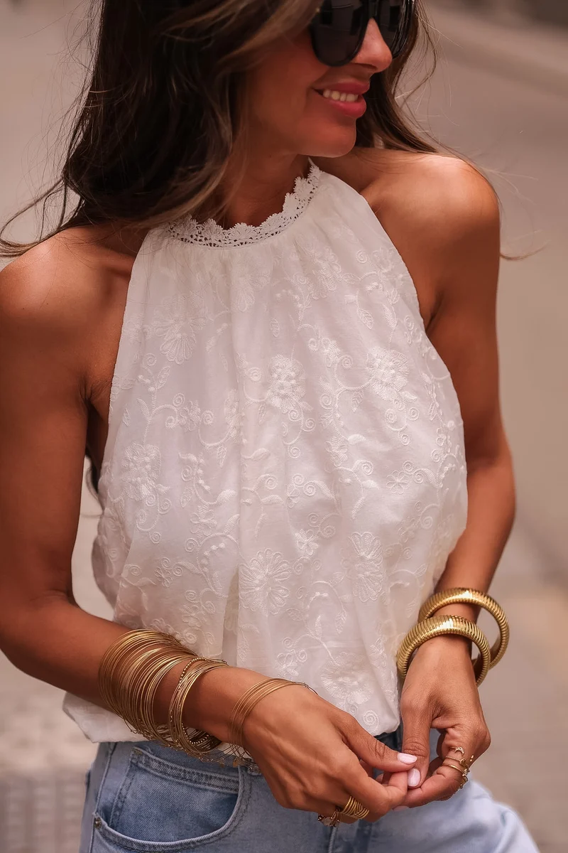 Top Willa blanc