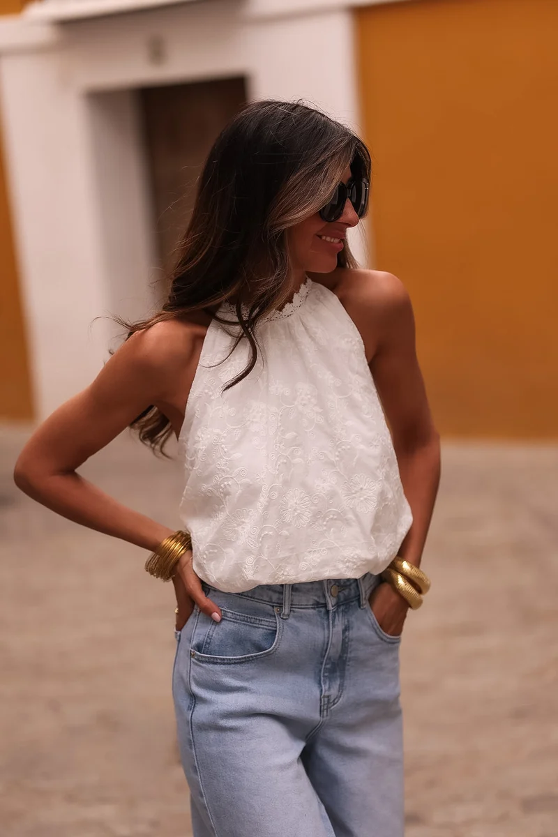 Top Willa blanc