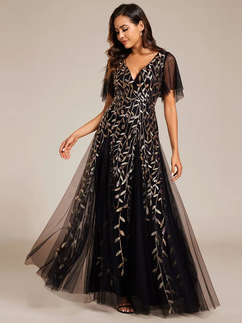 Ever-Pretty Échantillon de Sequins Feuille