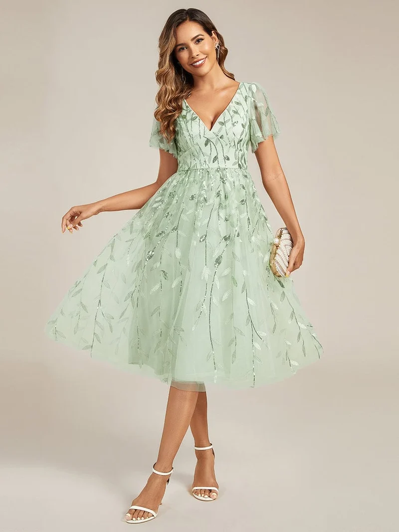 Ever-Pretty Échantillon de Sequins Feuille