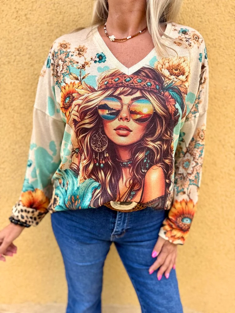 Pull fin brillant Enzo boho
