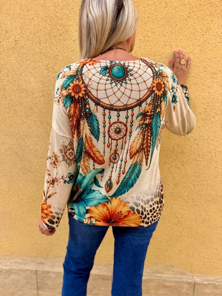 Pull fin brillant Enzo boho