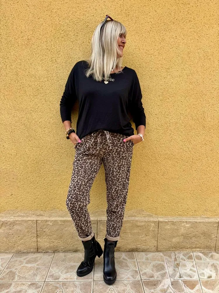 Jogg velours Léo taupe