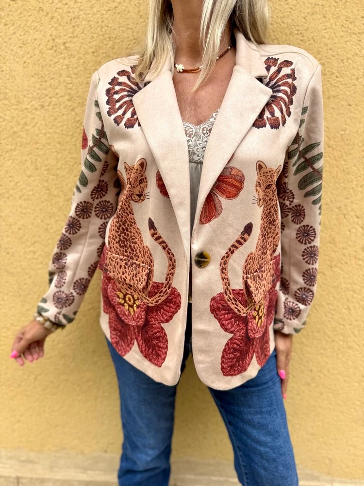 Veste tailleur Valéria beige
