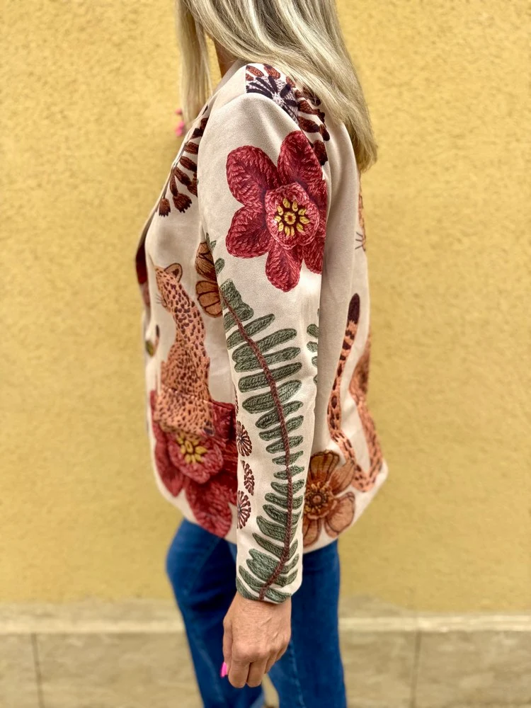 Veste tailleur Valéria beige