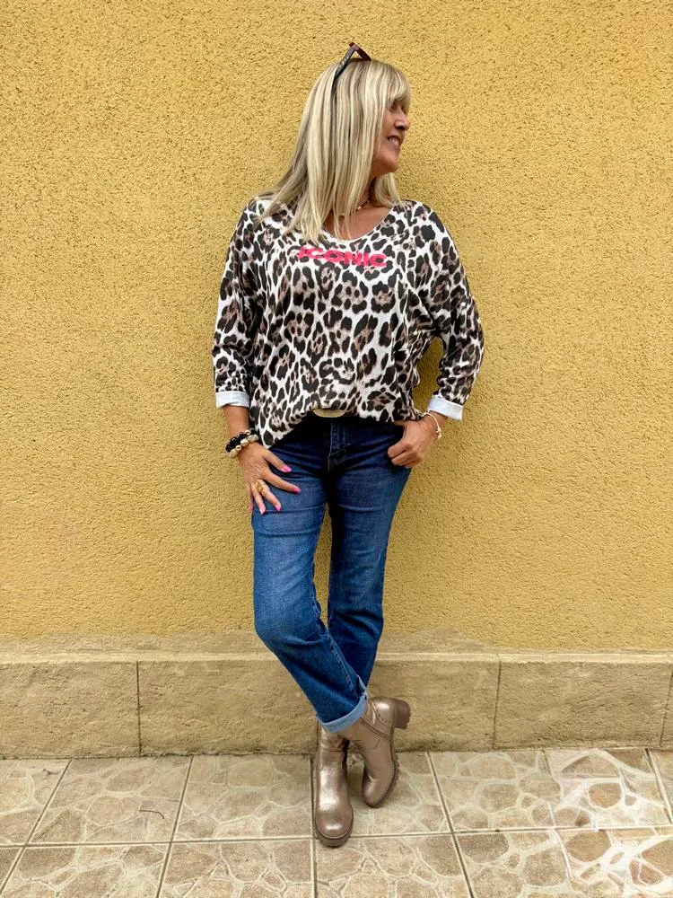 Pull fin Léo Iconic ivoire