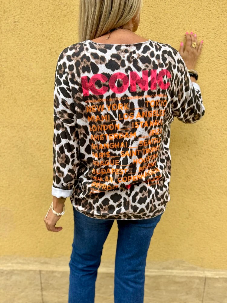 Pull fin Léo Iconic ivoire