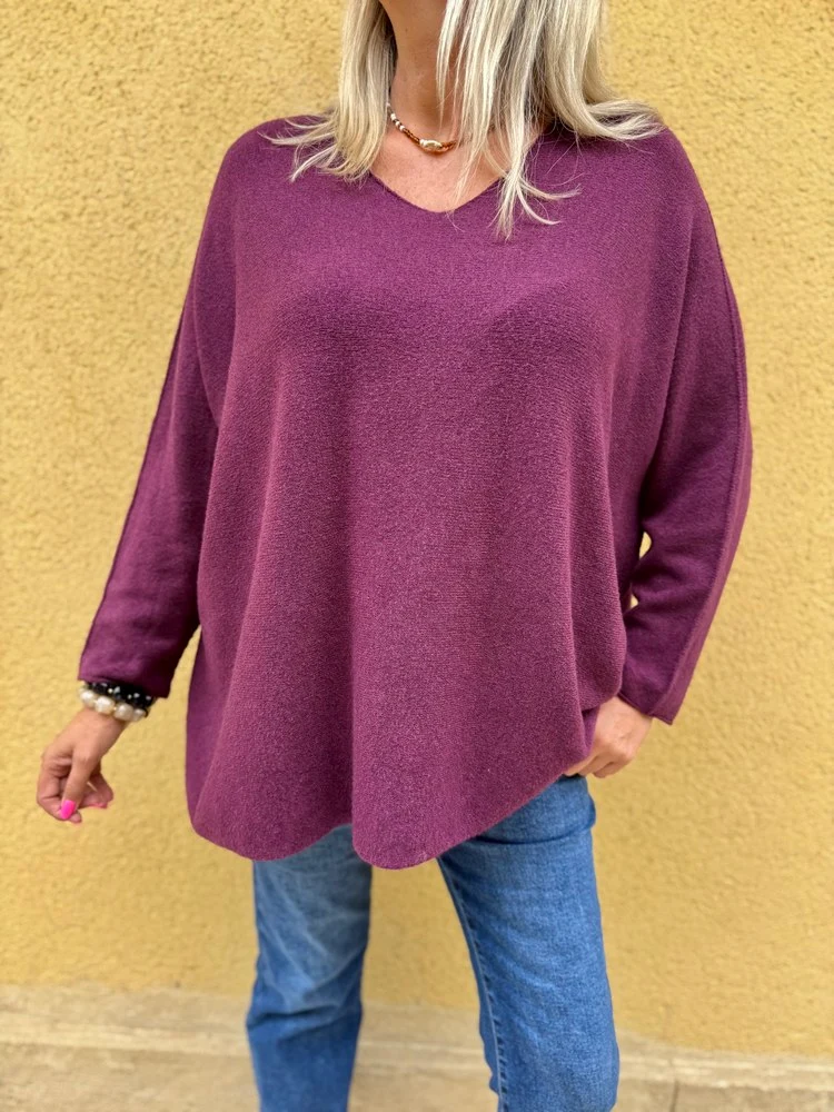 Pull méga loose Pablo prune