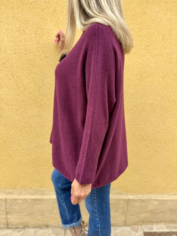 Pull méga loose Pablo prune