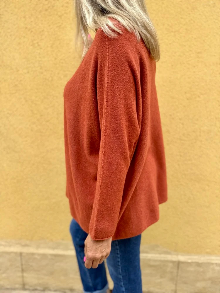 Pull méga loose Pablo brique