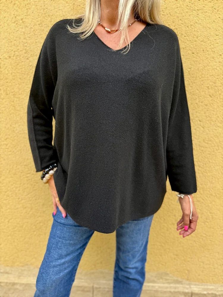 Pull méga loose Pablo noir