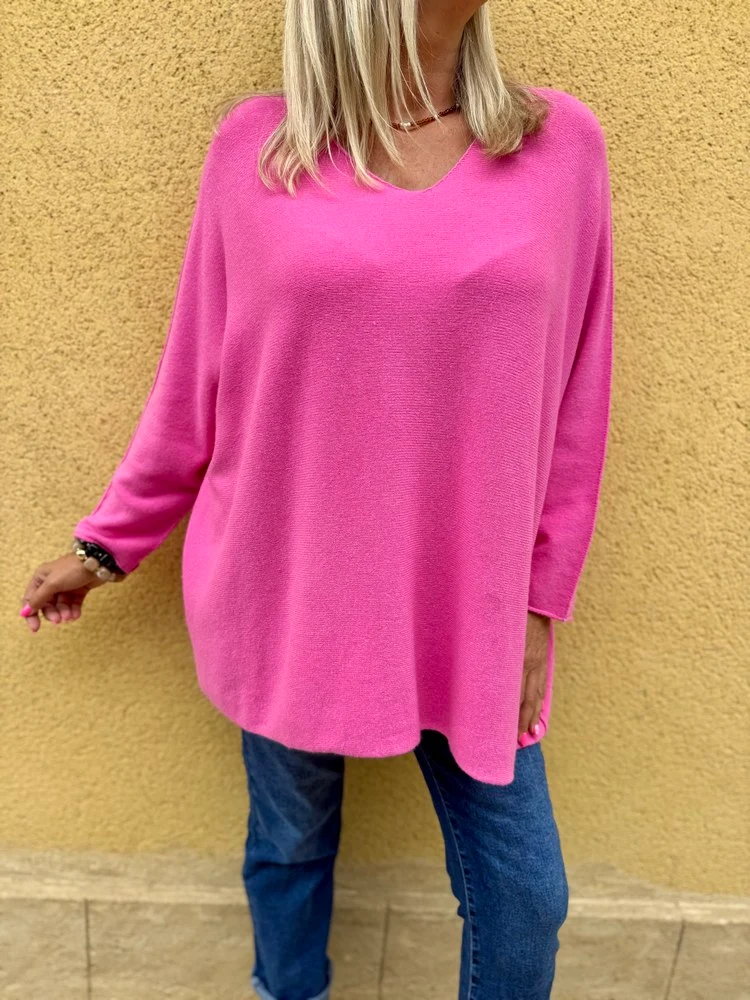 Pull méga loose Pablo rose