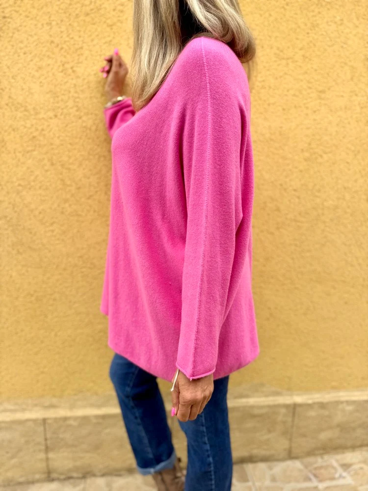 Pull méga loose Pablo rose