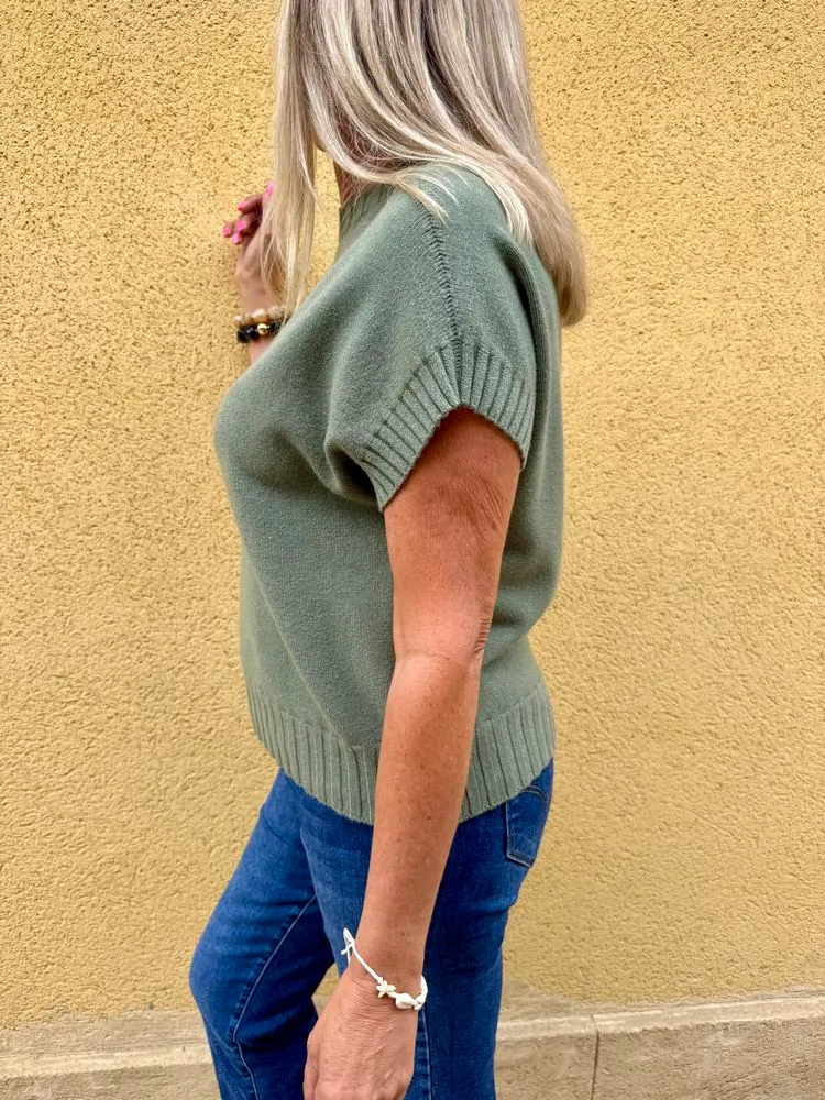 Pull sans manches Paco tilleul