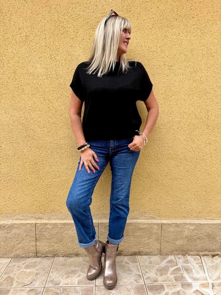 Pull sans manches Paco noir