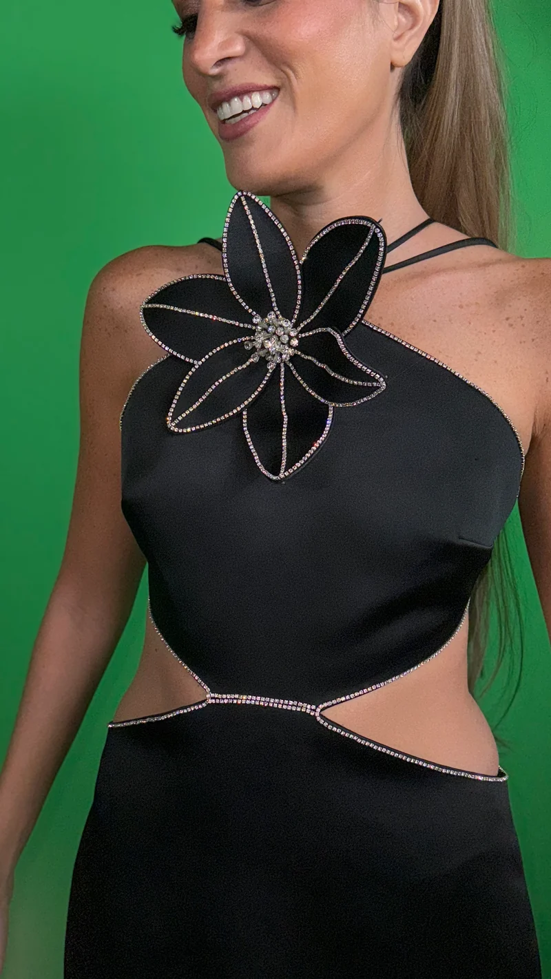 Robe Orchid noire