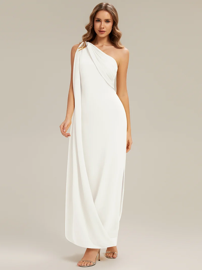 ever KIELO|Robe maxi asymétrique sans manches en jersey extensible avec des rubans fluides(Vente Finale)