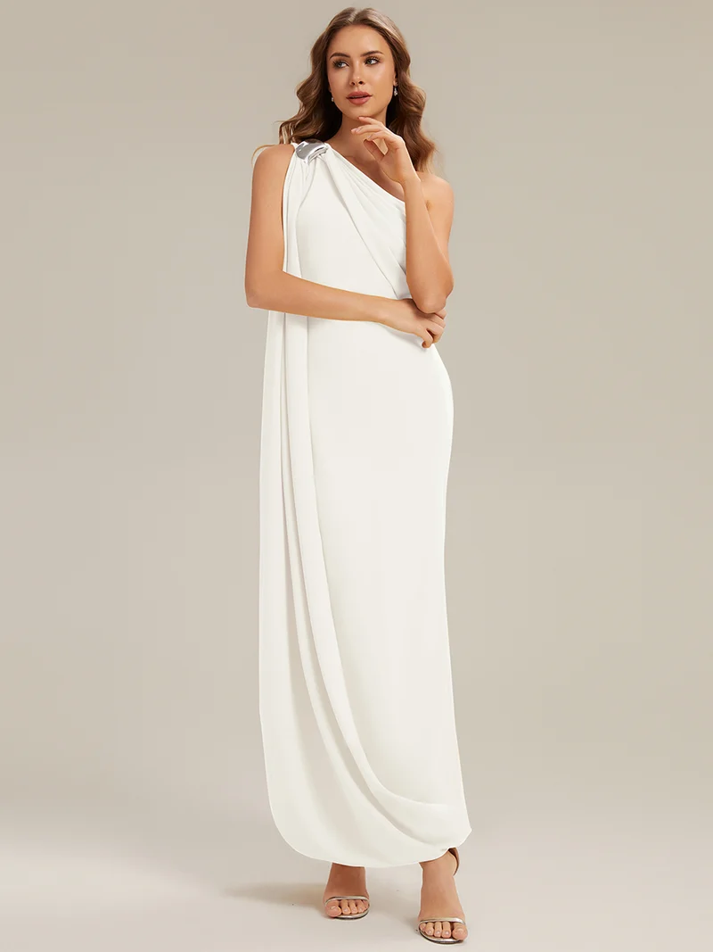 ever KIELO|Robe maxi asymétrique sans manches en jersey extensible avec des rubans fluides(Vente Finale)