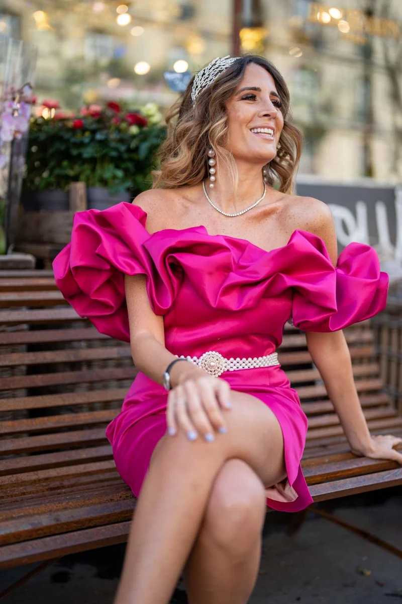 Vente Robe nuage framboise