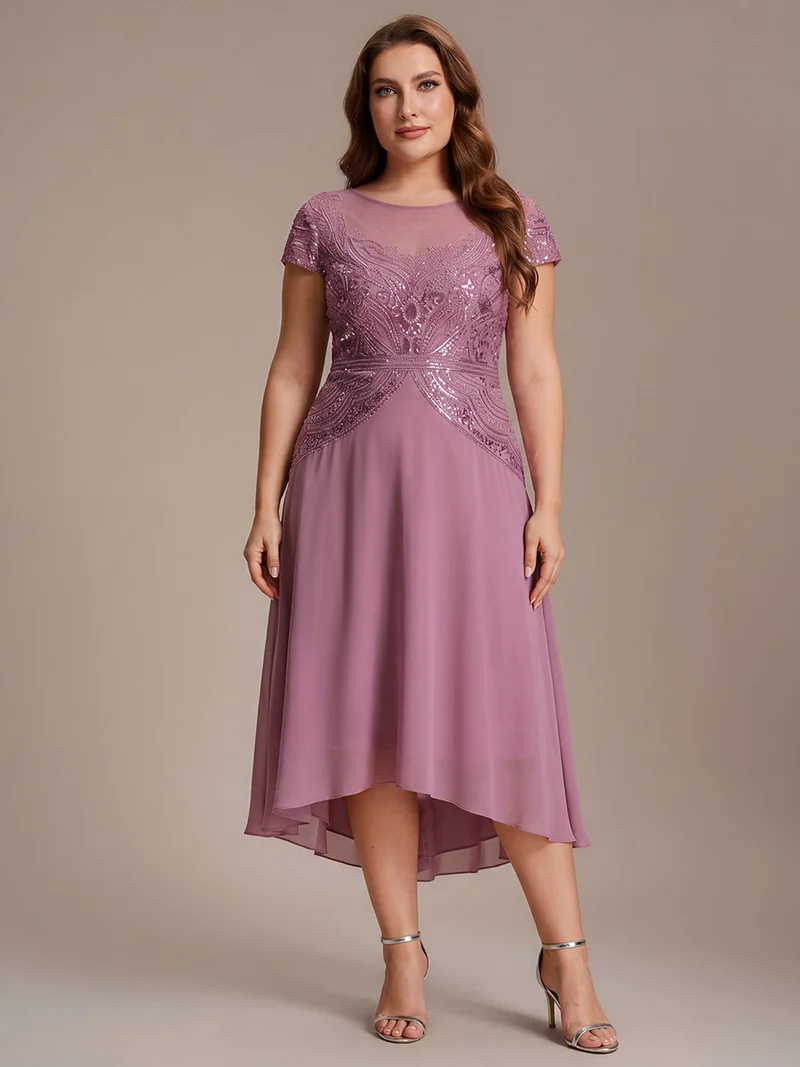 ever NUIT|Robe maxi sans manches à sequins avec patchwork