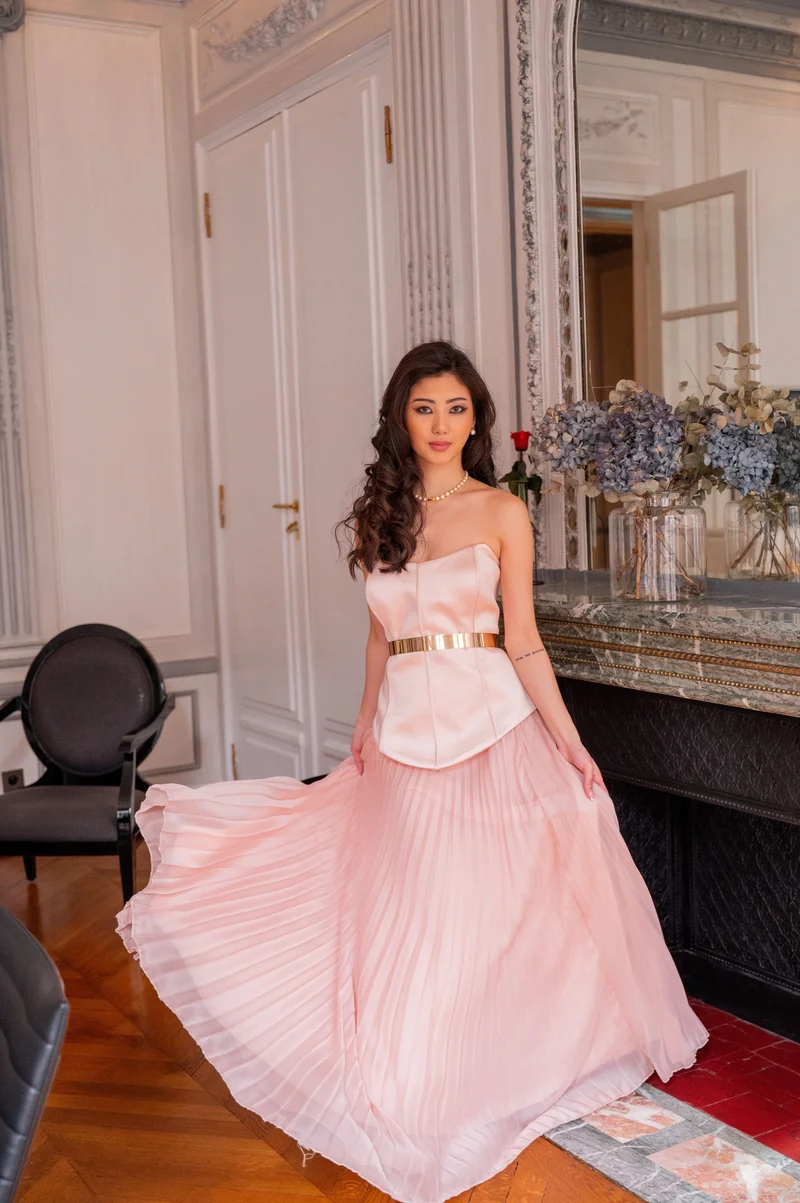 Robe Lancome rose pale