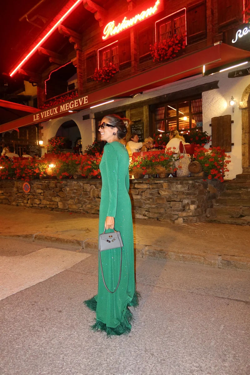 Robe verte Megève