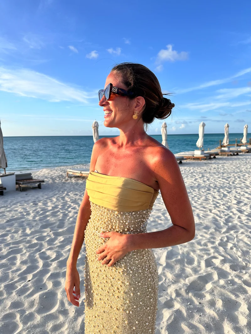 Robe bustier Turk and Caicos