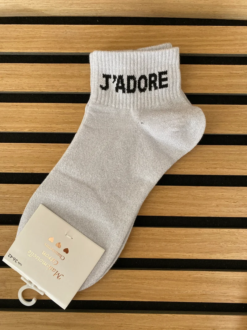 Chaussettes courte « J’adore »
