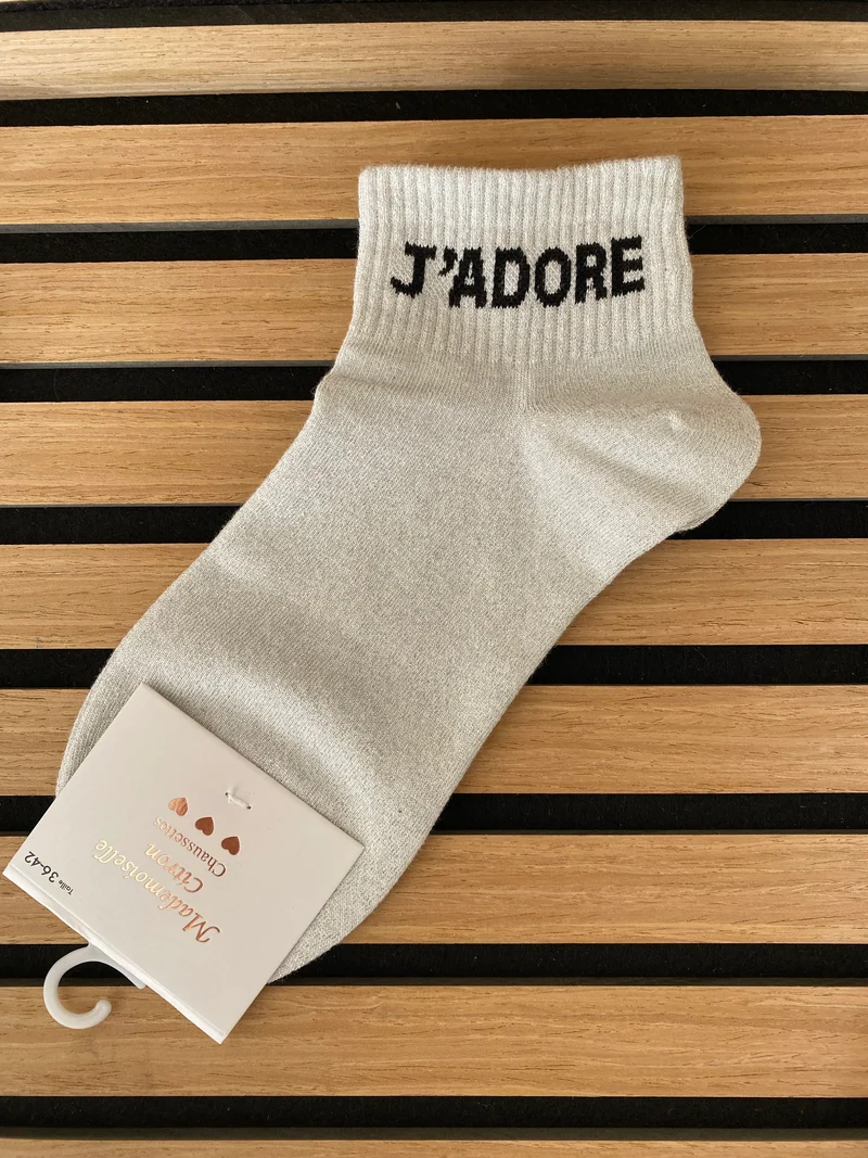 Chaussettes courte « J’adore »