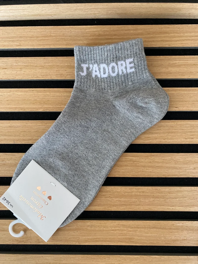 Chaussettes courte « J’adore »