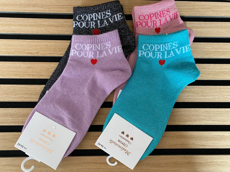 Chaussettes courte « Copines pour la vie »