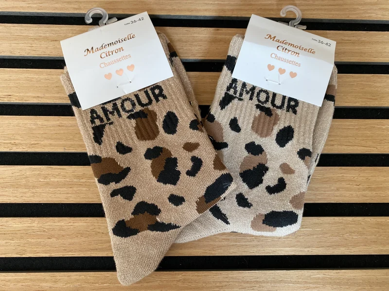 Chaussettes léopard Amour
