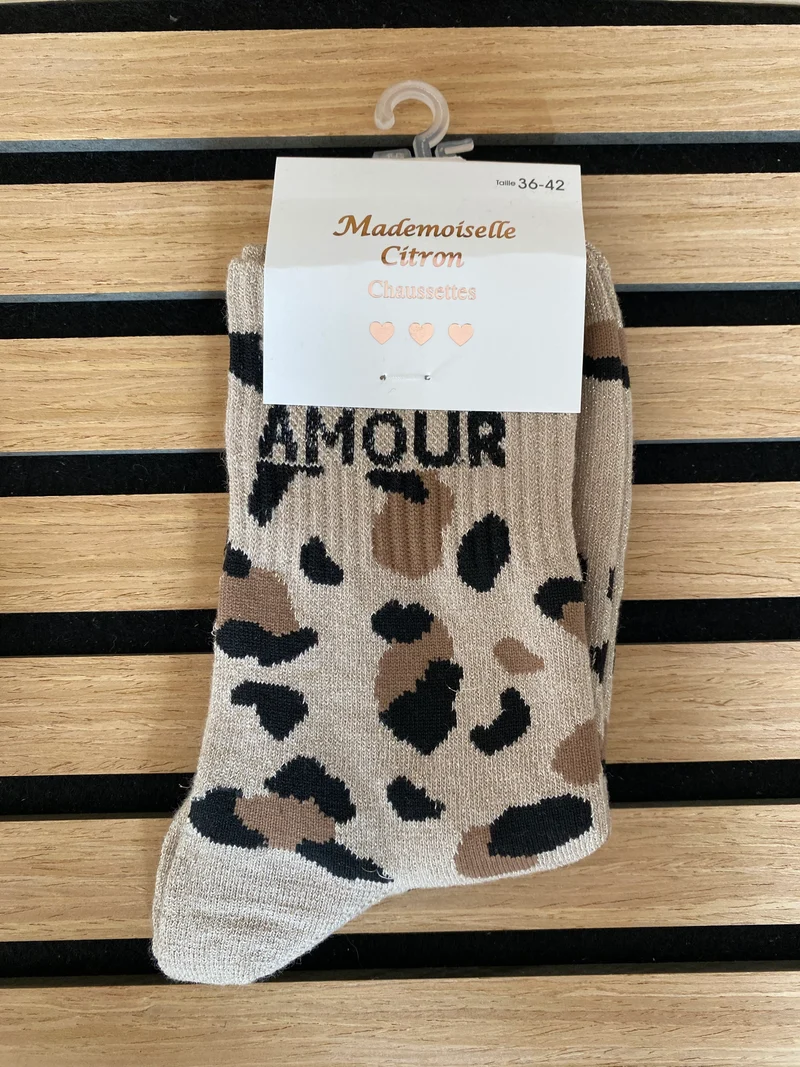 Chaussettes léopard Amour