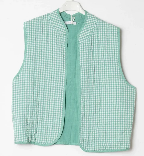 Gilet vichy 36-44