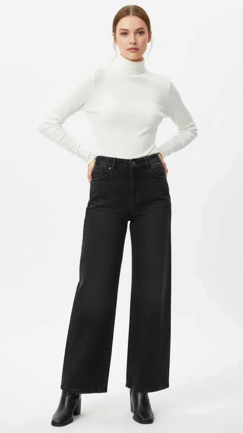 Jeans droit semi-élastique