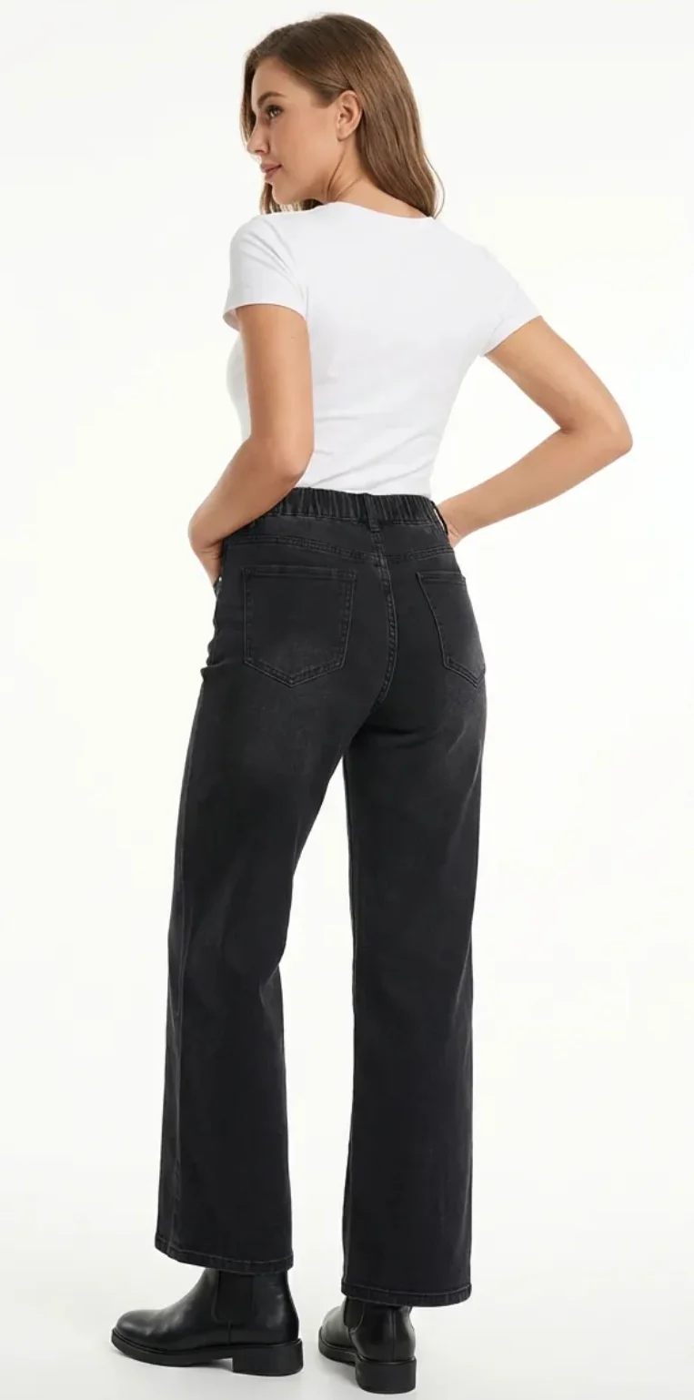 Jeans droit semi-élastique